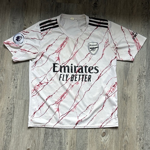 Arsenal Other - Adidas Arsenal 20/21 Away Jersey M. Rodriguez #5 Mens White Red Marble Size M